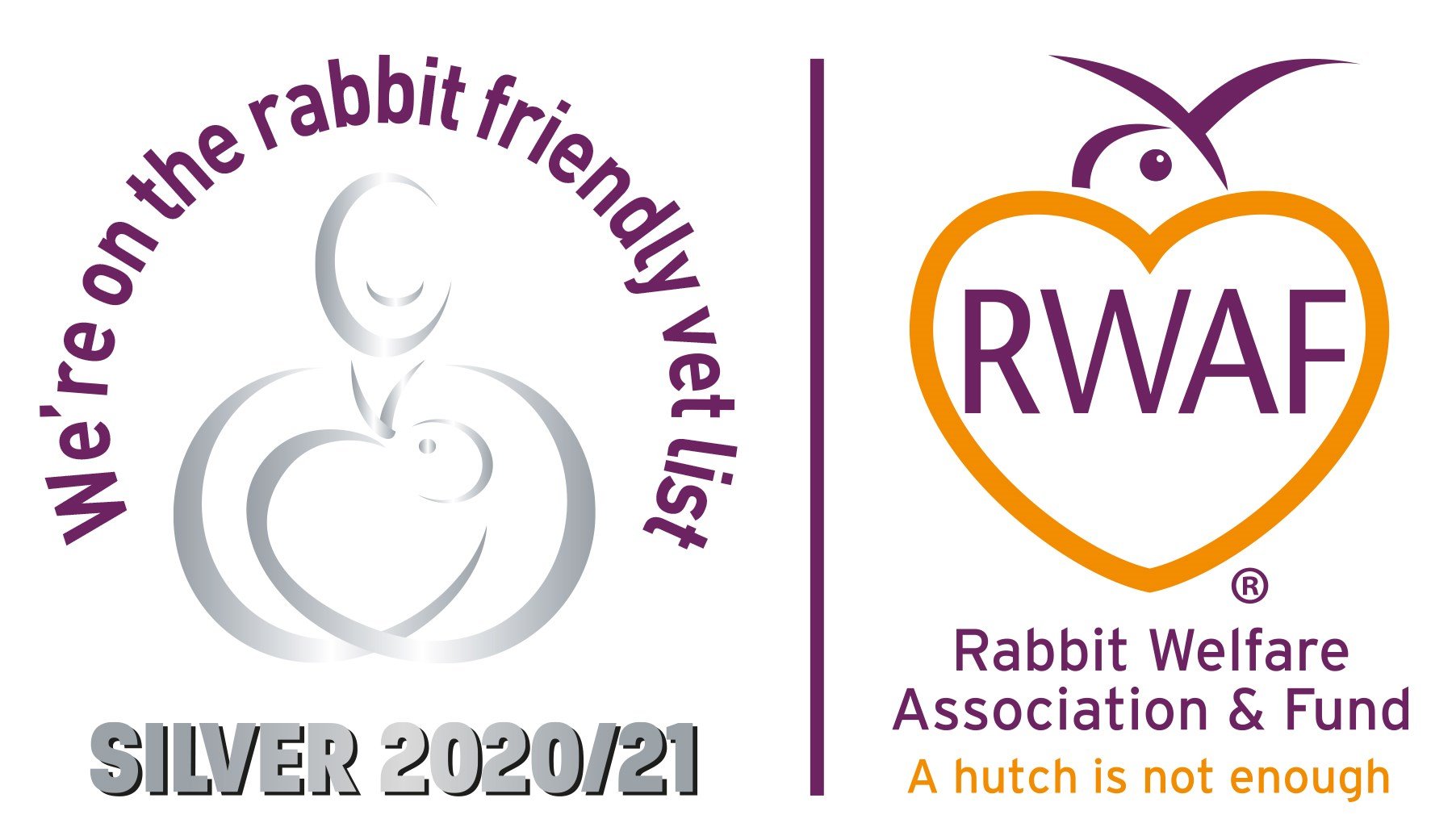 Rabbit friendly vet logo SILVER